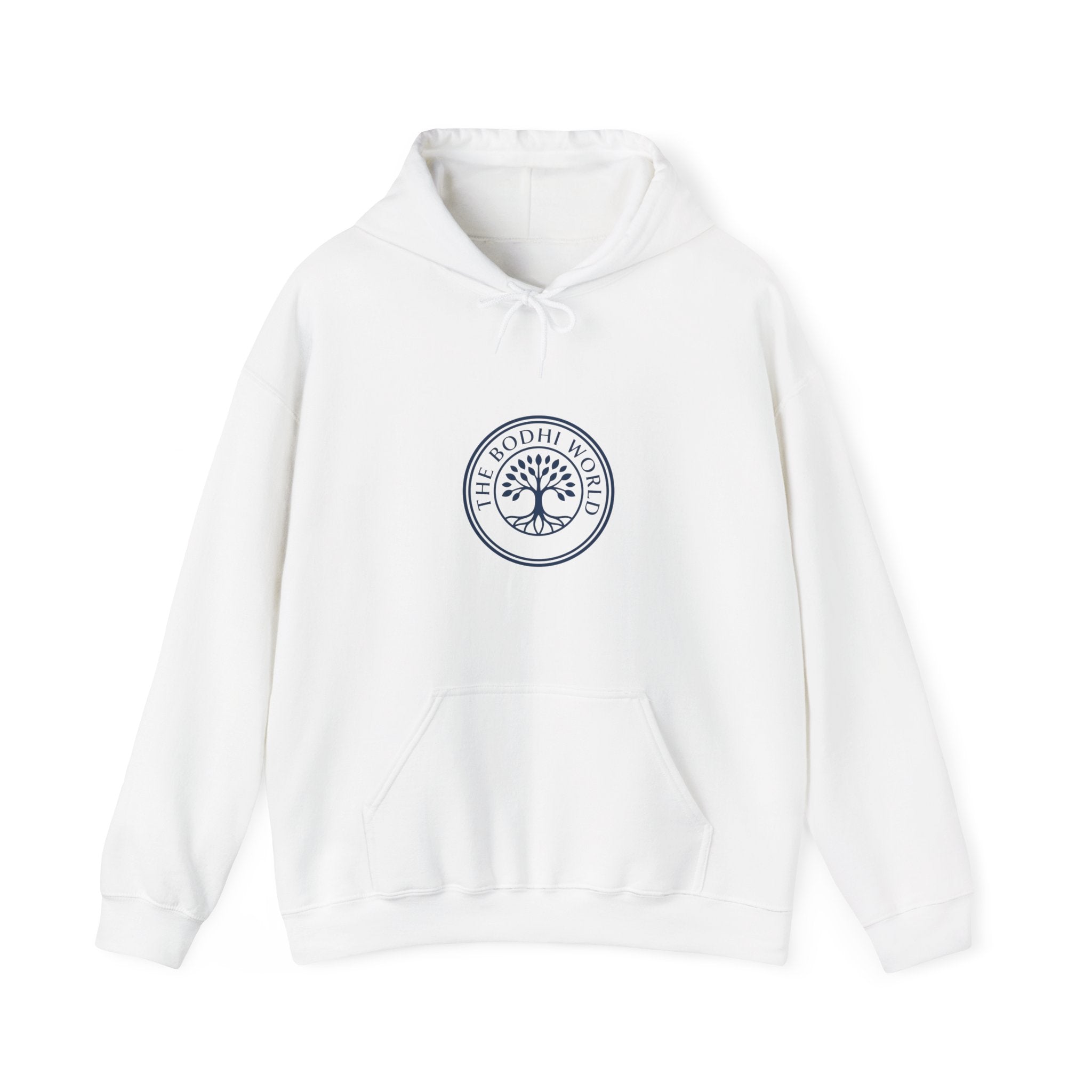 Bodhi World Left Chest Tree of Life Hoodie | Minimal Unisex Hooded Sweatshirt