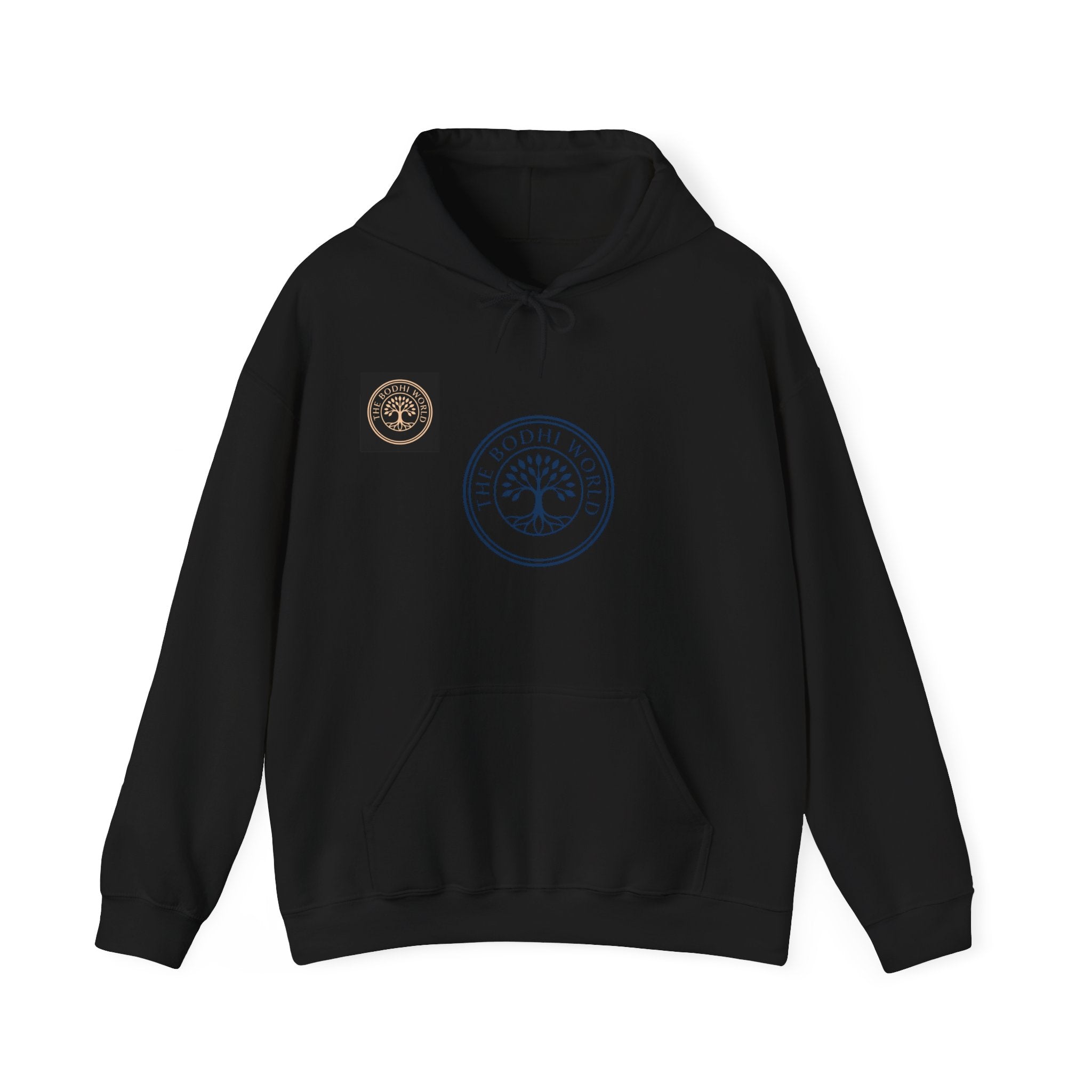 Bodhi World Left Chest Tree of Life Hoodie | Minimal Unisex Hooded Sweatshirt
