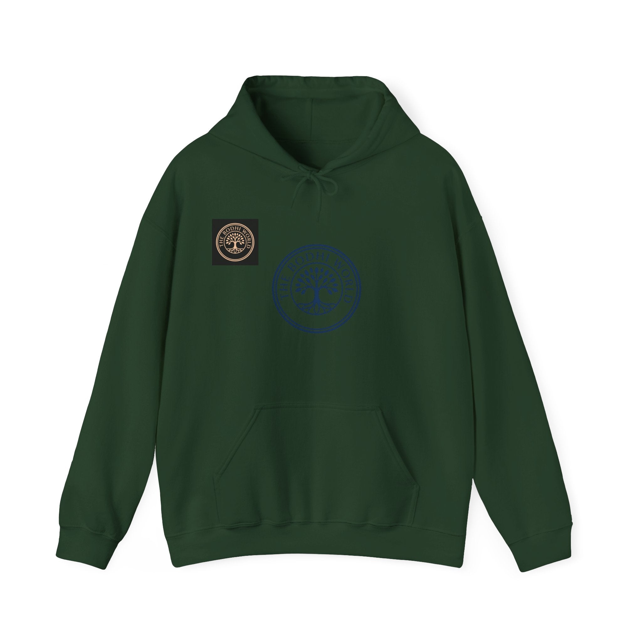 Bodhi World Left Chest Tree of Life Hoodie | Minimal Unisex Hooded Sweatshirt