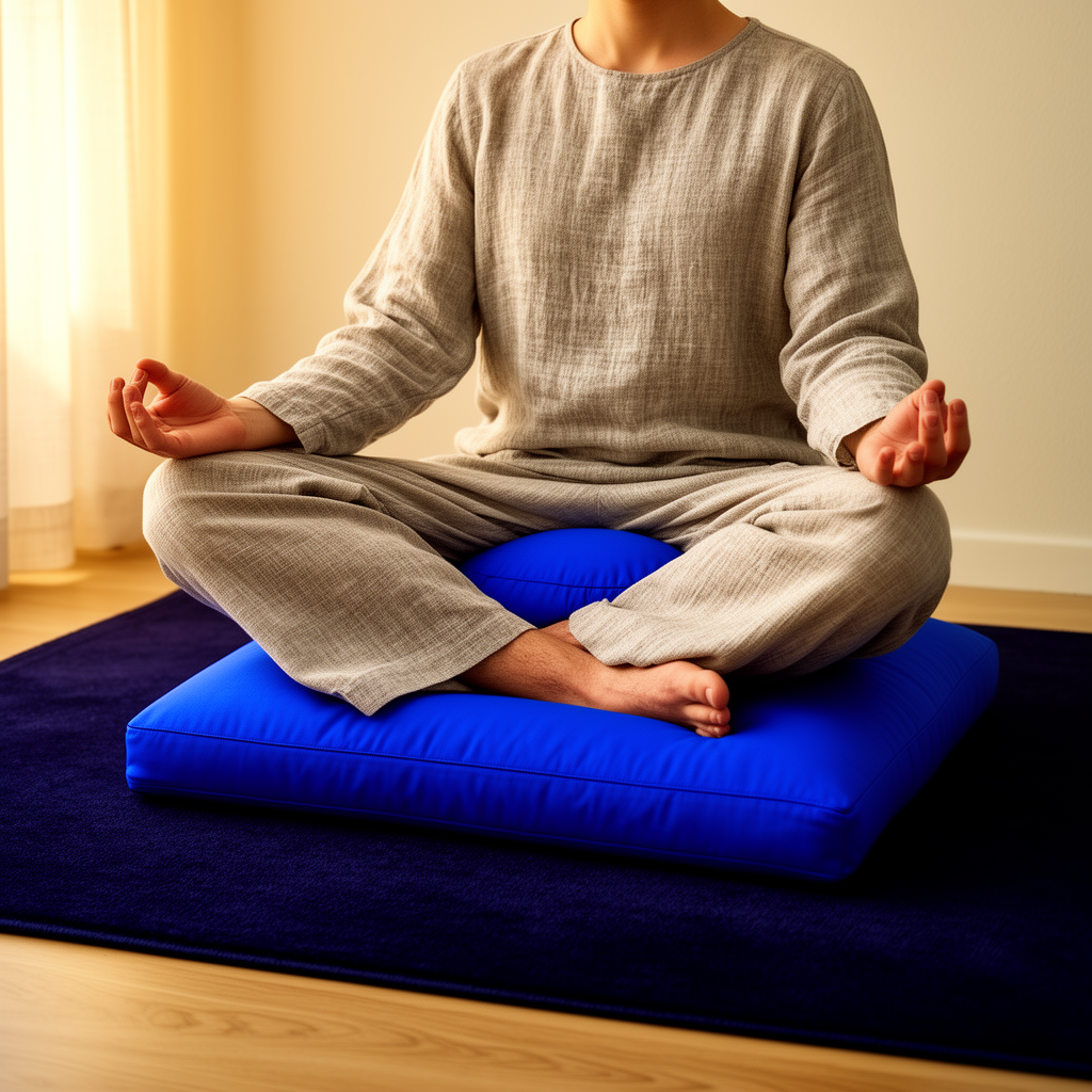 The Bodhi Meditation Cushion Set — hand-stitched zafu + zabuton for longer, calmer sits