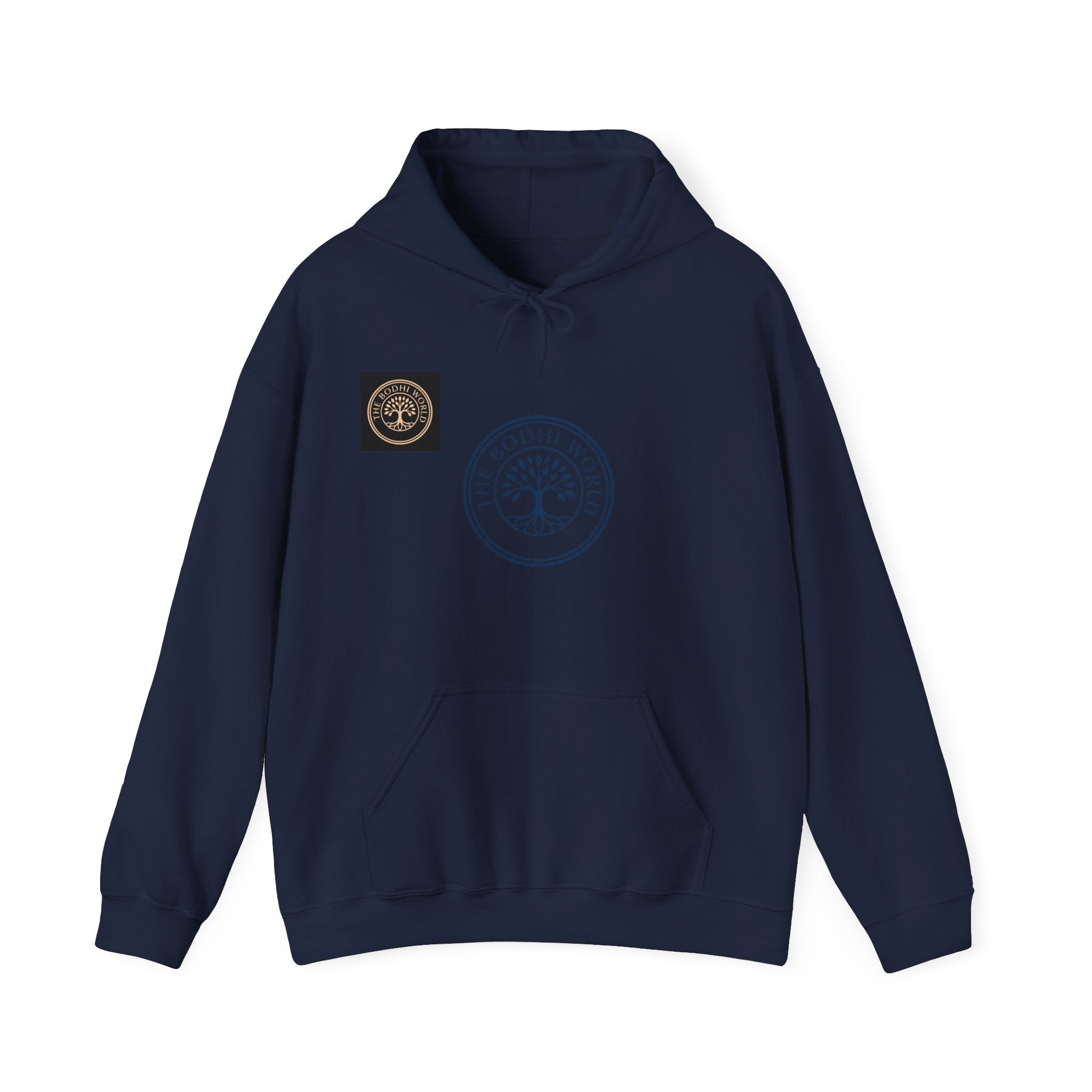 Bodhi World Left Chest Tree of Life Hoodie | Minimal Unisex Hooded Sweatshirt